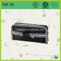 Black/white sport 600D zipper pencil bag